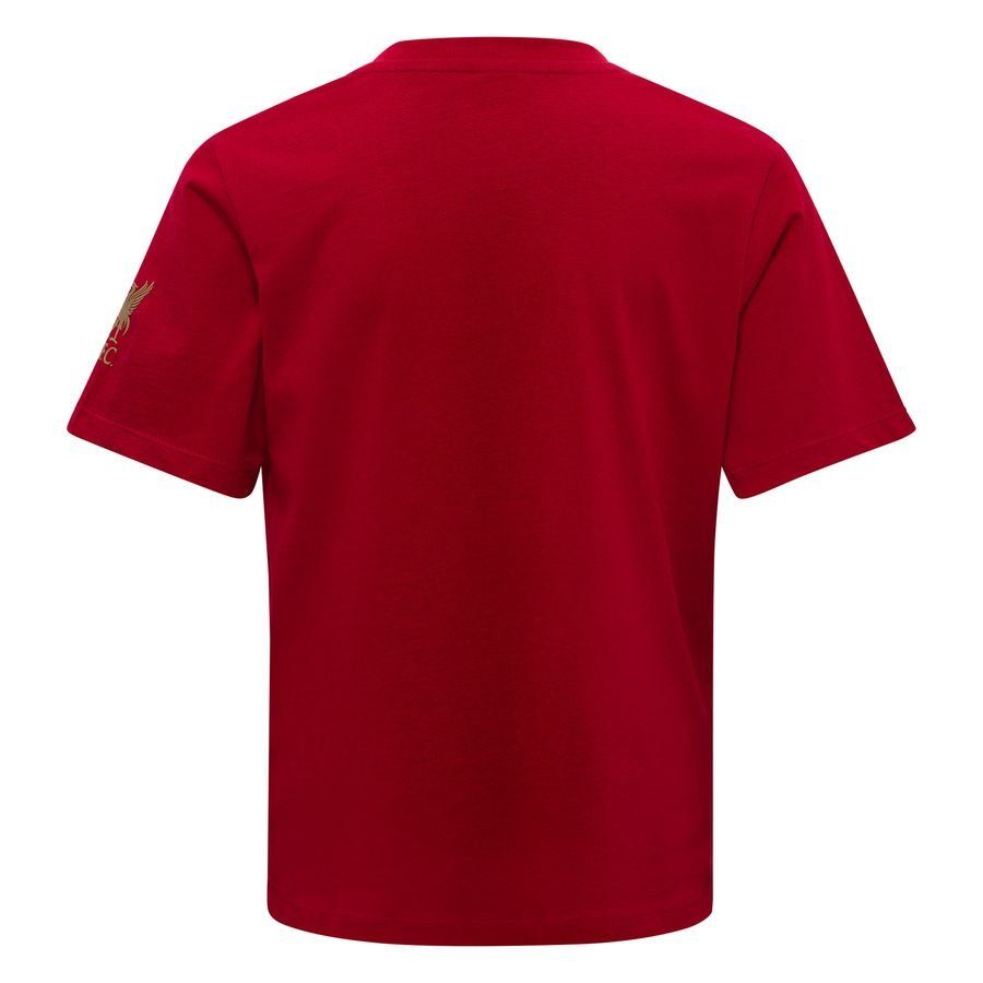 Liverpool T-Shirt Champions Trophy - Black/Gold Kids-SoccerKits Hub | Buy Soccer Jerseys Online